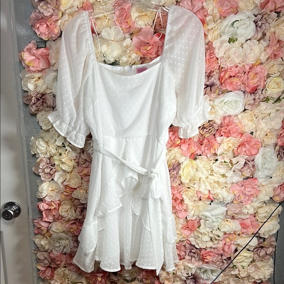 miami Dresses & Skirts - Miami White Puff Sleeve Sundress